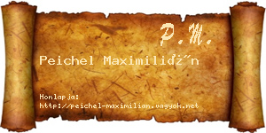 Peichel Maximilián névjegykártya